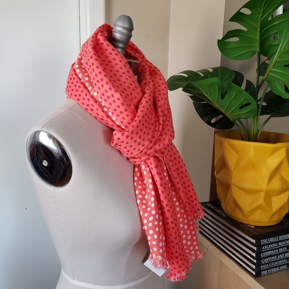 Polka Dot Reversible Scarf NEW! - Picture 5 of 14
